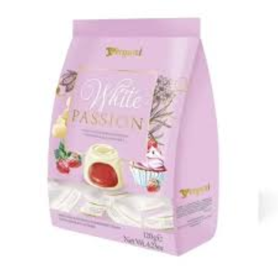 VERGANI WHITE PASSION W/CHOC STARWBERRY 120G